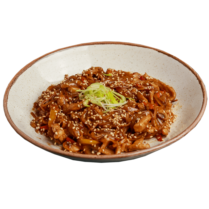 Яки Собо со свининой и грибами