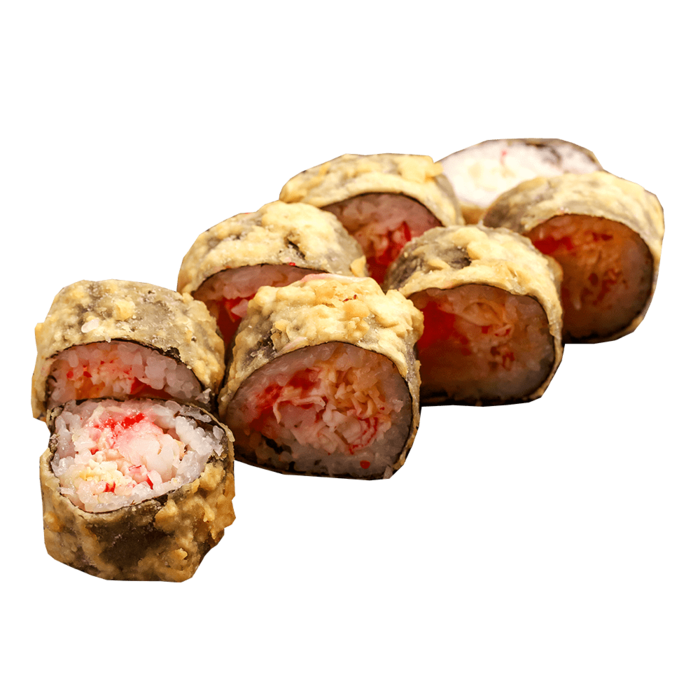 Ролл горячий с крабом и креветкой