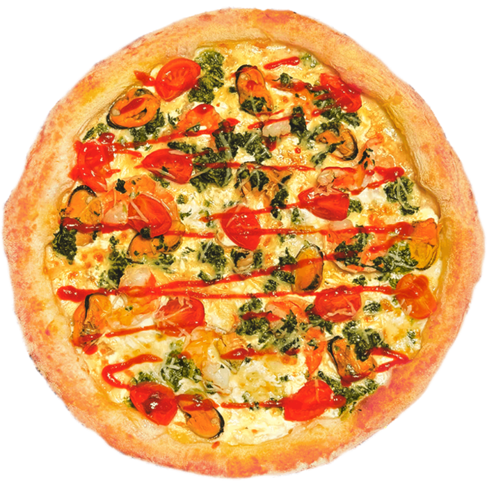 Пицца с морепродуктами